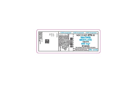 51407-270-30lb Imatinib Mesylate 100 mg Tab.jpg (51407 270 30lb  Imatinib Mesylate 100 mg Tab)